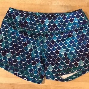 Born primitive mermaid scale shorts